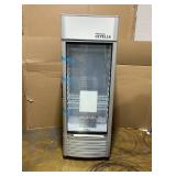 LEVELLA 12.5 cu. ft. Commercial Upright Display Refrigerator Glass Door Beverage Cooler in Silver (Leg Is Missing, Transit Damage)