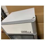 LEVELLA 12.5 cu. ft. Commercial Upright Display Refrigerator Glass Door Beverage Cooler in Silver (Leg Is Missing, Transit Damage)
