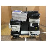 PALLET OF MISCELLANEOUS USED PRINTERS