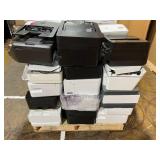 PALLET OF MISCELLANEOUS USED PRINTERS