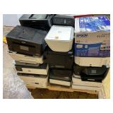 PALLET OF MISCELLANEOUS USED PRINTERS
