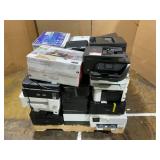 PALLET OF MISCELLANEOUS USED PRINTERS