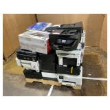 PALLET OF MISCELLANEOUS USED PRINTERS