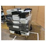 PALLET OF MISCELLANEOUS USED PRINTERS