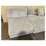 Lindyn 2-Piece Modular Loveseat with Chaise (Missing An Arm And 2 Pillows) 99x43x28