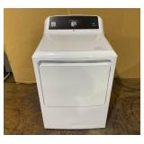 GE 7.4 cu. ft. White Commercial Gas Dryer with Built-In Coinless Payment System 44 in. H x 27 in. W x 30-1/2 in. D