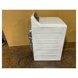 GE 7.4 cu. ft. White Commercial Gas Dryer with Built-In Coinless Payment System 44 in. H x 27 in. W x 30-1/2 in. D