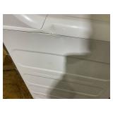 GE 7.4 cu. ft. White Commercial Gas Dryer with Built-In Coinless Payment System 44 in. H x 27 in. W x 30-1/2 in. D