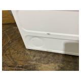 GE 7.4 cu. ft. White Commercial Gas Dryer with Built-In Coinless Payment System 44 in. H x 27 in. W x 30-1/2 in. D