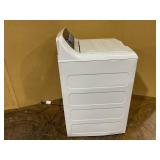 GE 7.4 cu. ft. White Commercial Gas Dryer with Built-In Coinless Payment System 44 in. H x 27 in. W x 30-1/2 in. D