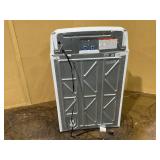 GE 7.4 cu. ft. White Commercial Gas Dryer with Built-In Coinless Payment System 44 in. H x 27 in. W x 30-1/2 in. D