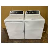 GE 7.4 cu. ft. White Commercial Gas Dryer with Built-In Coinless Payment System 44 in. H x 27 in. W x 30-1/2 in. D