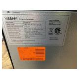 Vissani 4.3 cu. ft. Mini Refrigerator in Stainless Steel, ENERGY STAR (SLIGHTLY USED, One Leg Is Broken. Minor Transit Damage)