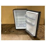 Vissani 4.3 cu. ft. Mini Refrigerator in Stainless Steel, ENERGY STAR (SLIGHTLY USED, One Leg Is Broken. Minor Transit Damage)