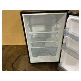 Vissani 4.3 cu. ft. Mini Refrigerator in Stainless Steel, ENERGY STAR (SLIGHTLY USED, One Leg Is Broken. Minor Transit Damage)