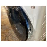GE Profile with Pet Hair Removal White Ventless All-In-One Washer Dryer Combo  Not Tested. Damaged Door Does Not Close.