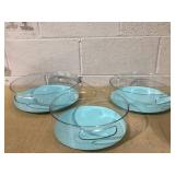 Improvements 3-piece Clear High Wall Turntables Storage