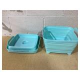 LOT OF 2 Improvements Collapsible/Expandable Colander