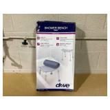 Drive Medical Grey Bathroom Safety Shower Tub Bench Chair