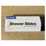 SHUHANG 10 Pair Full Extension Drawer Slides 8 10 12 14 16 18 20 22 24 Inch 100 lb Load Capacity Side Mount Ball Bearing Rails Cabinet Dresser Glides Wardrobe Kitchen Trash Can Slider Runners Black