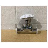 DERNORD Sanitary Diaphragm Valve Silicone Sea Stainless Steel 316L, 1.5" Tri Clamp Valve (1.5 inch Tube OD)