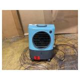 Hessaire 1,300 CFM 2-Speed Portable Evaporative Cooler (Swamp Cooler) for 500 sq. ft. in Ice Blue (One Wheel Missing)