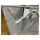 Vissani 7.0 cu. ft. Manual Defrost Chest Freezer with LED Light in White Garage Ready (Transit Damage See Pictures)