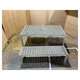 Pangea Home Breeze 3-piece Modern Aluminum Frame Patio Dining Set in Gray Product Dimensions : (Table) 30"H x 59"W x 36"D; (Bench) 18"H x 53"W x 15"D