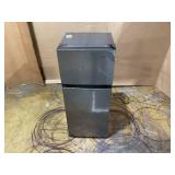 Vissani 4.5 cu. ft. 2-Door Mini Refrigerator in Platinum Steel with Freezer (Transit Damage See Pictures)