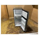 Vissani 4.5 cu. ft. 2-Door Mini Refrigerator in Platinum Steel with Freezer (Transit Damage See Pictures)