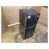 Vissani 4.5 cu. ft. 2-Door Mini Refrigerator in Platinum Steel with Freezer (Transit Damage See Pictures)