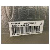 Vissani 14.2 cu. ft. Top Freezer Refrigerator in White, Garage Ready (Transit Damage See Pictures)