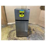 Vissani 4.5 cu. ft. 2-Door Mini Refrigerator in Platinum Steel with Freezer (Transit Damage)