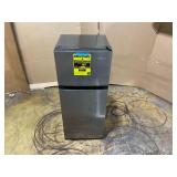 Vissani 4.5 cu. ft. 2-Door Mini Refrigerator in Platinum Steel with Freezer (Transit Damage)