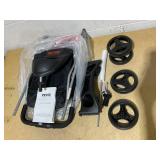 VEVOR Pet Stroller, 35 lbs Weight Capacity, Foldable Dog Cart, 3 Wheels Cats Carts with Mesh Windows and Cup Holders, Portable Pet Carrier Stroller with Brake, for Small to Medium Pets 38.98 x 32.68 x