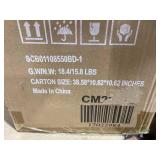 Goplus 7.5ft Prelit Pencil Christmas Tree, Premium Hinged Fir Tree, with Warm White LED Lights and Solid Metal Stand, Easy Assemble, Ideal Artificial Xmas Tree for Home and Office (Not Tested)