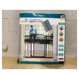 Summer Infant 42-in x 30-in Pressure/Hardware Mounted Bronze Metal Safety Gate with Extensions