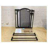 Summer Infant 42-in x 30-in Pressure/Hardware Mounted Bronze Metal Safety Gate with Extensions