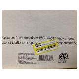 Threshold 72"x16" Knox Floor Lamp - Threshold: Modern Black Standing Lamp with Dimmer Switch USED