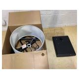 Threshold 72"x16" Knox Floor Lamp - Threshold: Modern Black Standing Lamp with Dimmer Switch USED