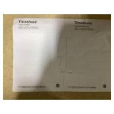 Threshold 60"x20.5" Floor Lamp with Marble Table - Threshold: Modern Standing Lamp with Polyester Shade