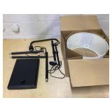 Threshold 72"x16" Knox Floor Lamp - Threshold: Modern Black Standing Lamp with Dimmer Switch USED