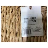 Hearth & Hand with Magnolia Natural Woven Rectangular Tray - Hearth & Hand with Magnolia: Artisanal, Farmhouse Style, Indoor/Outdoor Use