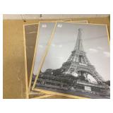 upsimples 20x30 Poster Frame Natural 3 Pack, Scratch-Proof Picture Frames 20 x 30 for Photo Gallery - Slide-In Strips, Horizontal or Vertical Wall Mounting