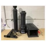 Architectural Mailboxes Stratford Decorative Plastic Post Mount Black Mailbox