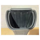 Carlisle FoodService Products CC11TH03 Trash Bin for Bussing Cart, 7 gal Capacity, 22" Height, 18" Width, 12.25" Length, Polyethylene (PE), Black