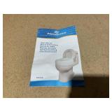 AquaSense 770-610 4 Inch Portable Raised Toilet Seat Riser, Elevated Toilet Seat for Seniors 15.75"D x 15.5"W x 4"H
