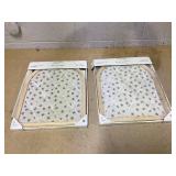 LOT OF 2 Hearth & Hand with Magnolia Arched 14"x18" Photo & Memory Collage Board with Patterned Fabric - Hearth & Hand with Magnolia