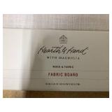LOT OF 2 Hearth & Hand with Magnolia Arched 16"x24" Wood Framed Fabric Bulletin Board - Hearth & Hand with Magnolia