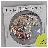 2022 1oz Silver Eagle Head, .999